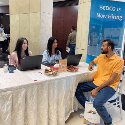 جلسة حوار مهني مع طلاب HTU في سدكو الأردن