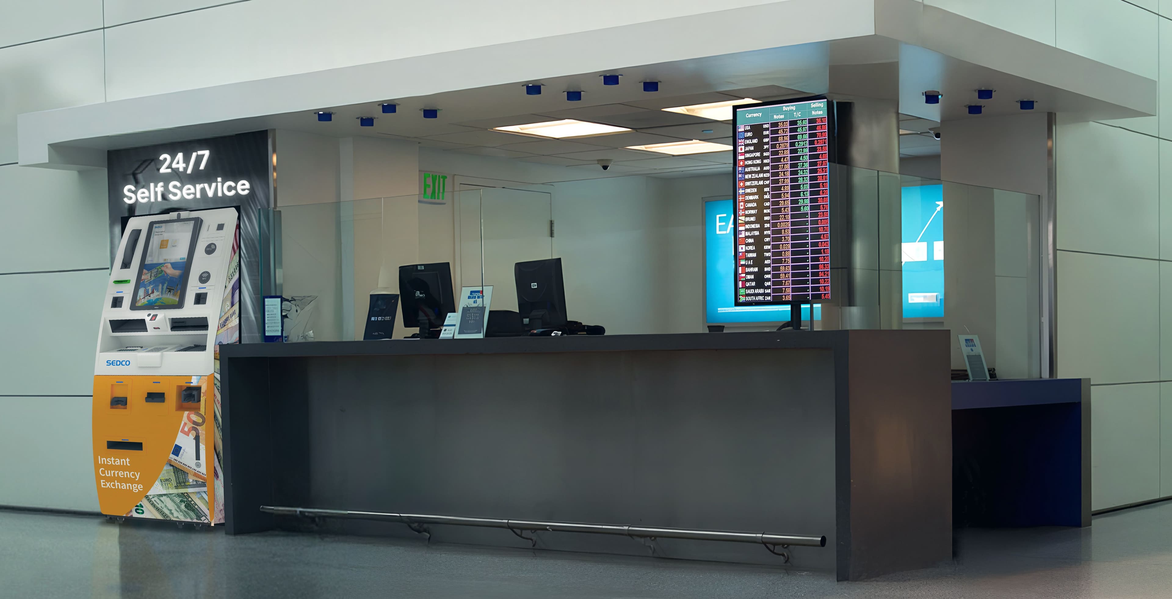 Queue Management System for Money Exchange