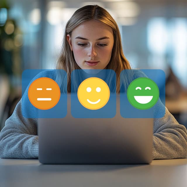 Smiley face satisfaction survey