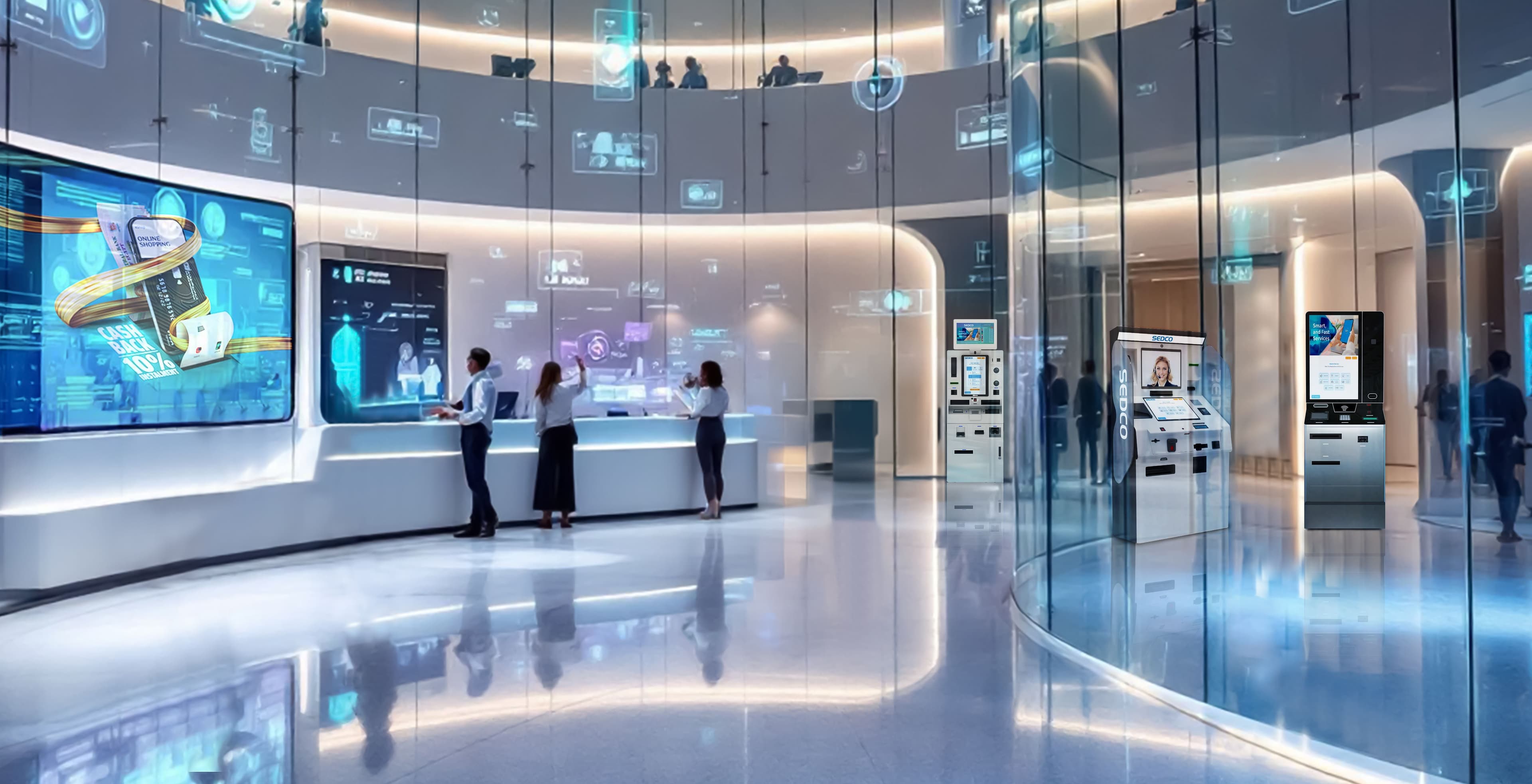 حلول إدارة الطوابير البنوك