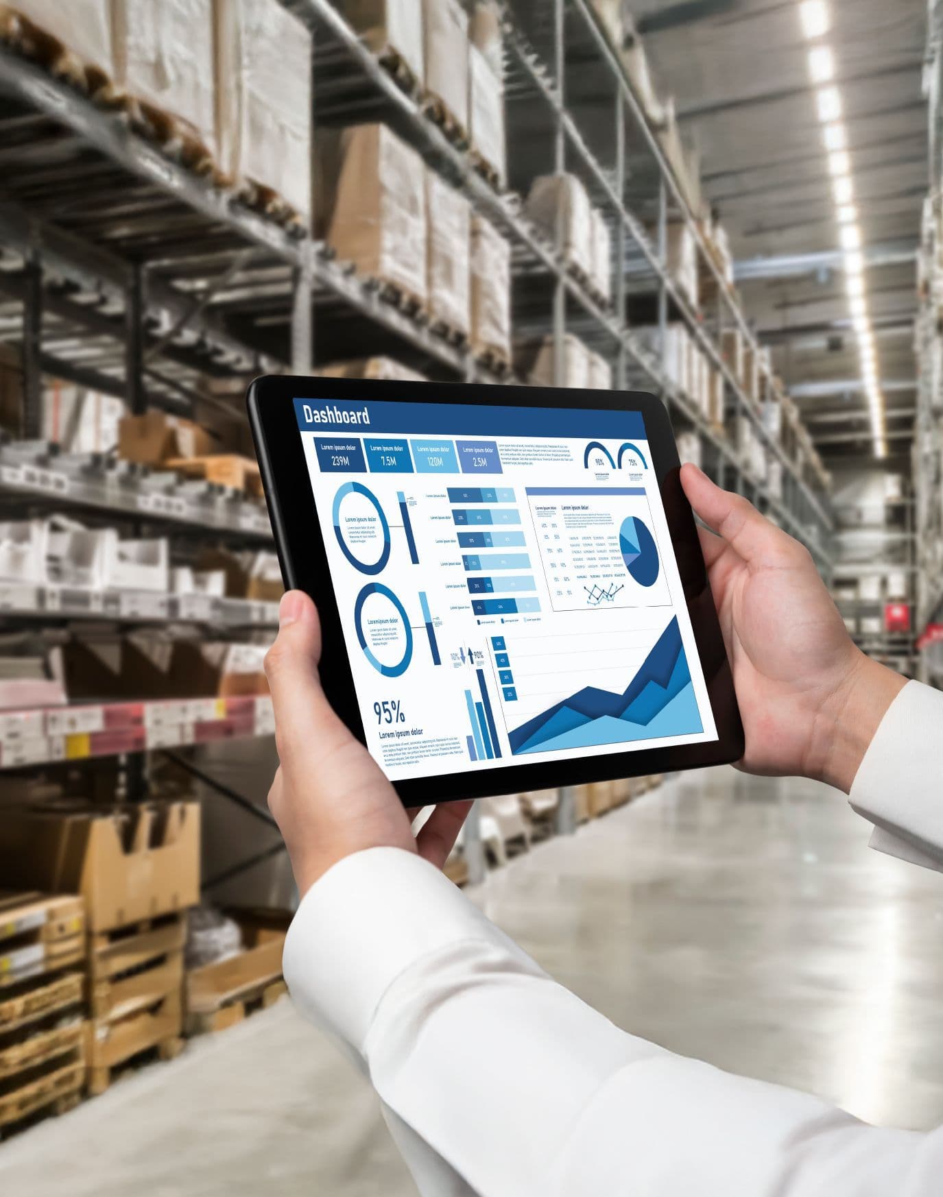 لوحة تقارير استخدام الموارد والمخزون